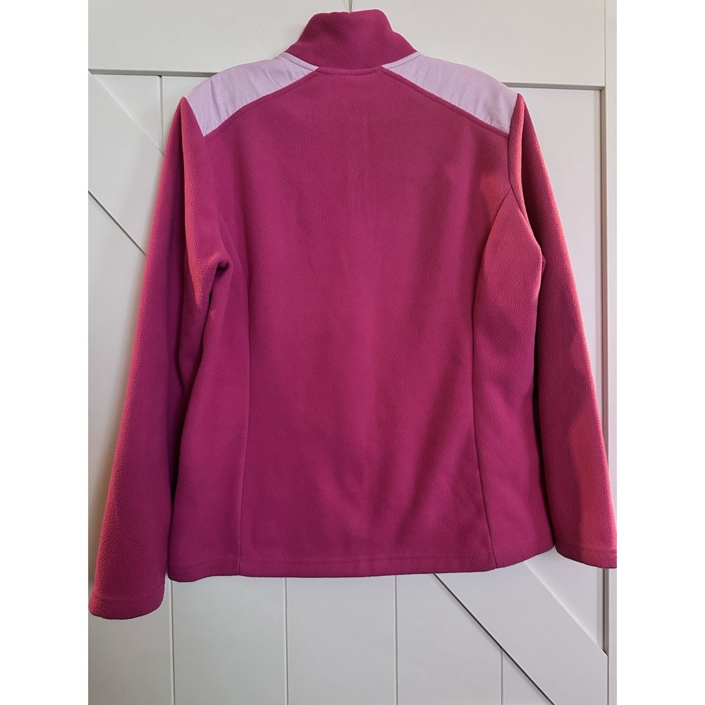 Brooks Brothers Women Pink Golden Fleece  1/4 Zip Jacket Size Large L‎ - Picture 2 of 7